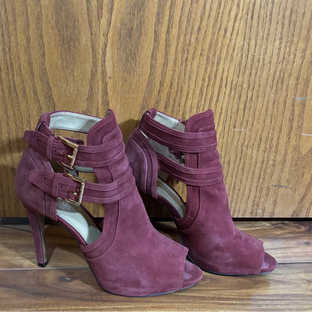 MICHAEL Michael Kors Burgundy Heeled Booties